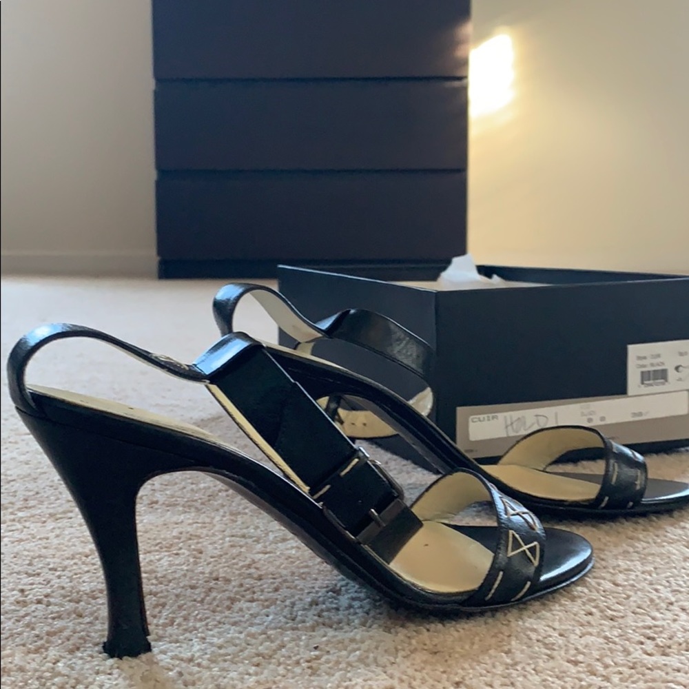 BCBG sandals with ankle strap